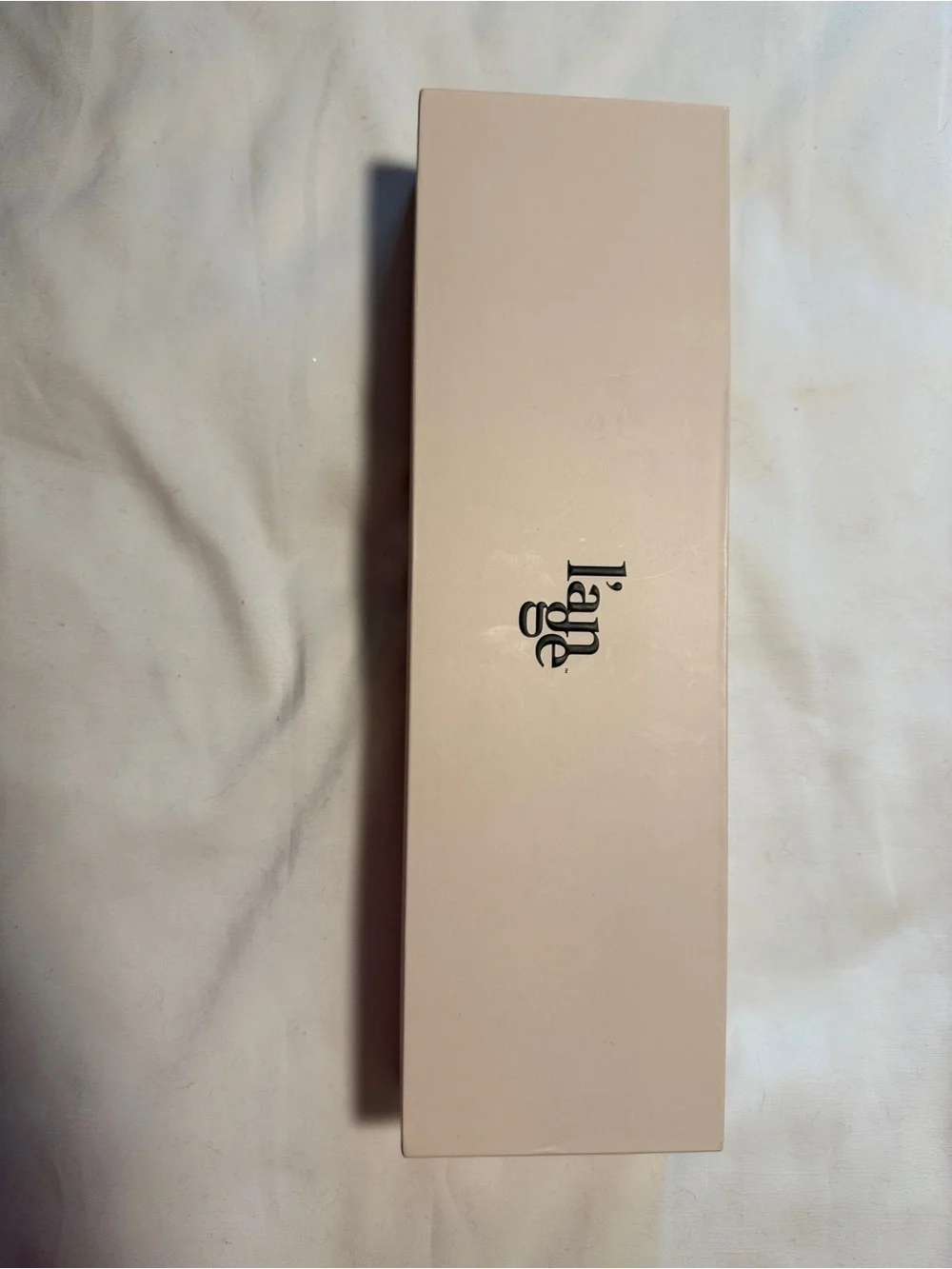 L’ange Le Curl 25mm Titanium Curling Wand Blush w/ Box & Glove